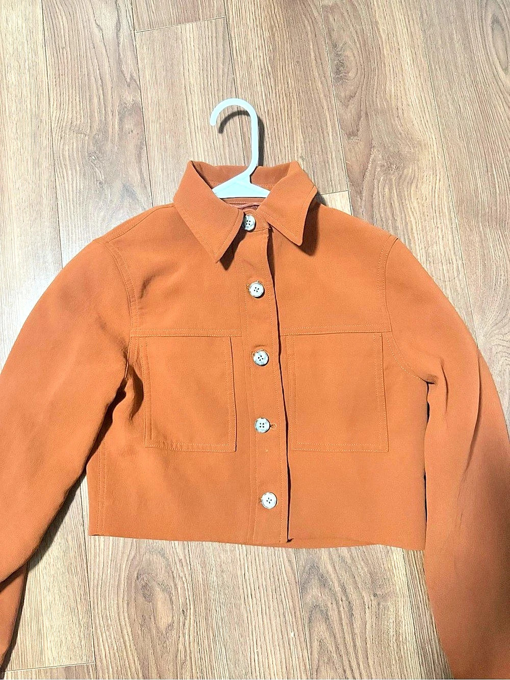 Wilfred Little Cropped Jacket Utility Jacket in orange